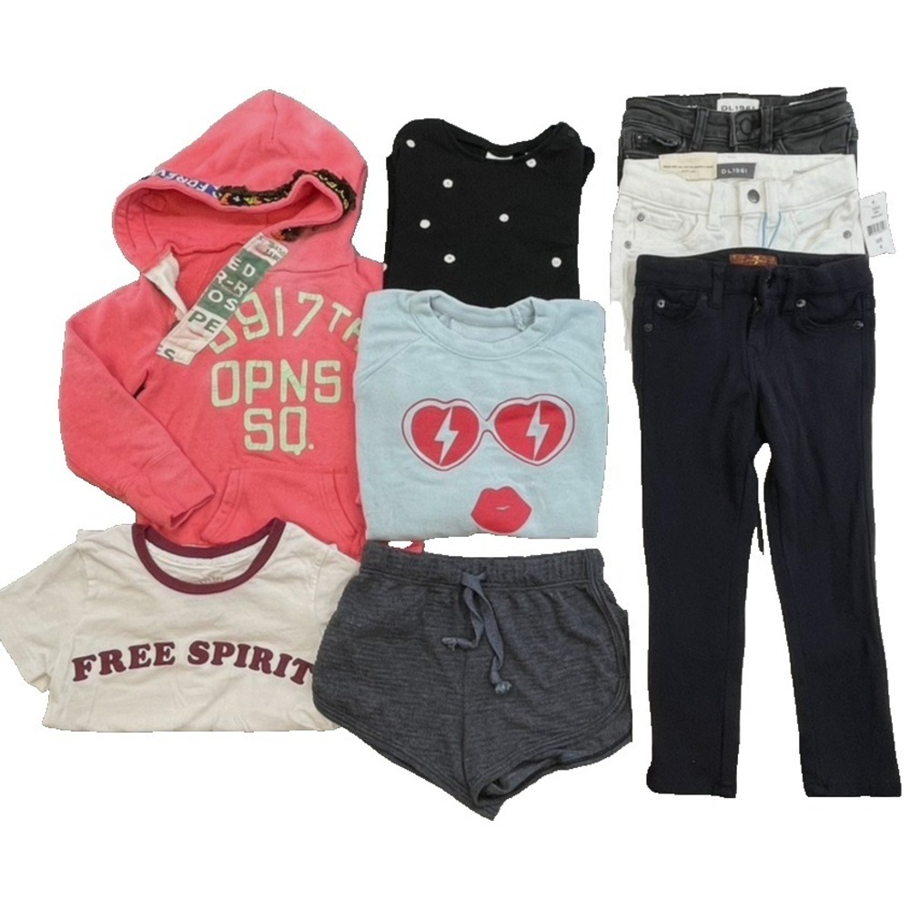 Chaser Spiritual Gangaster DL1961 7 For All‎ Man Kind Outfit Lot Girls 4T Play